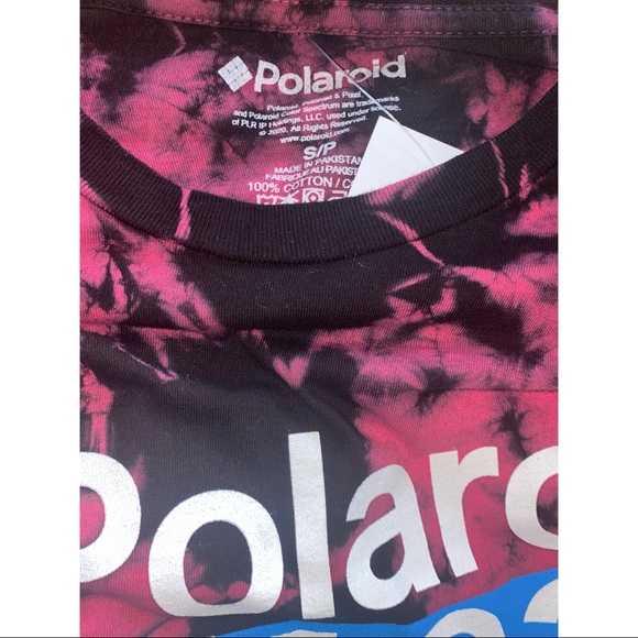 Polaroid Crew neck Long Sleeve Tie dye T shirt - Picture 5 of 6